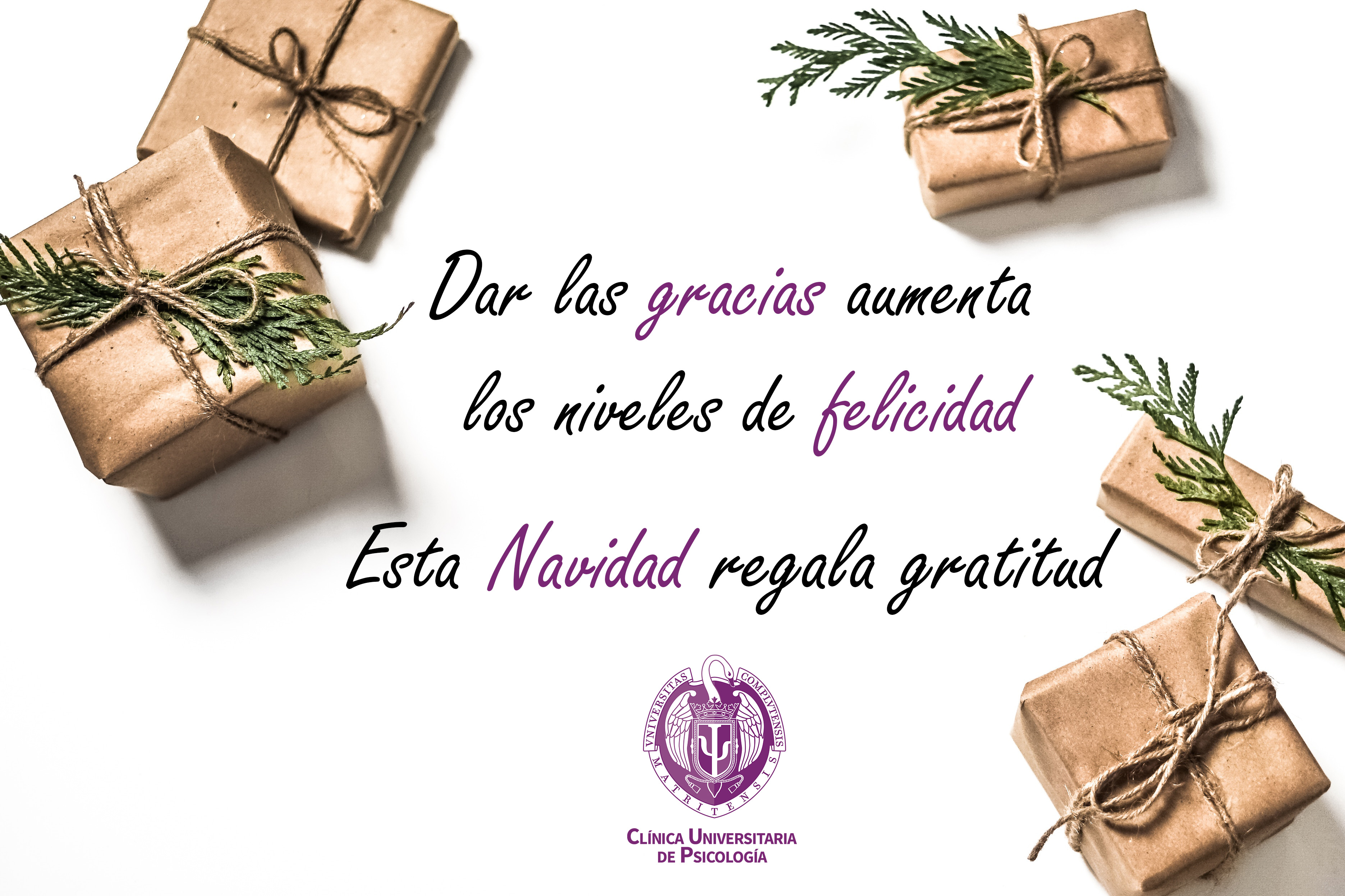 La Clínica Universitaria de Psicología de la UCM os desea felices fiestas